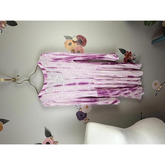 Free People Pink Tye Dye Summer Nights Tunic - Size - Small - Picture 3 of 6